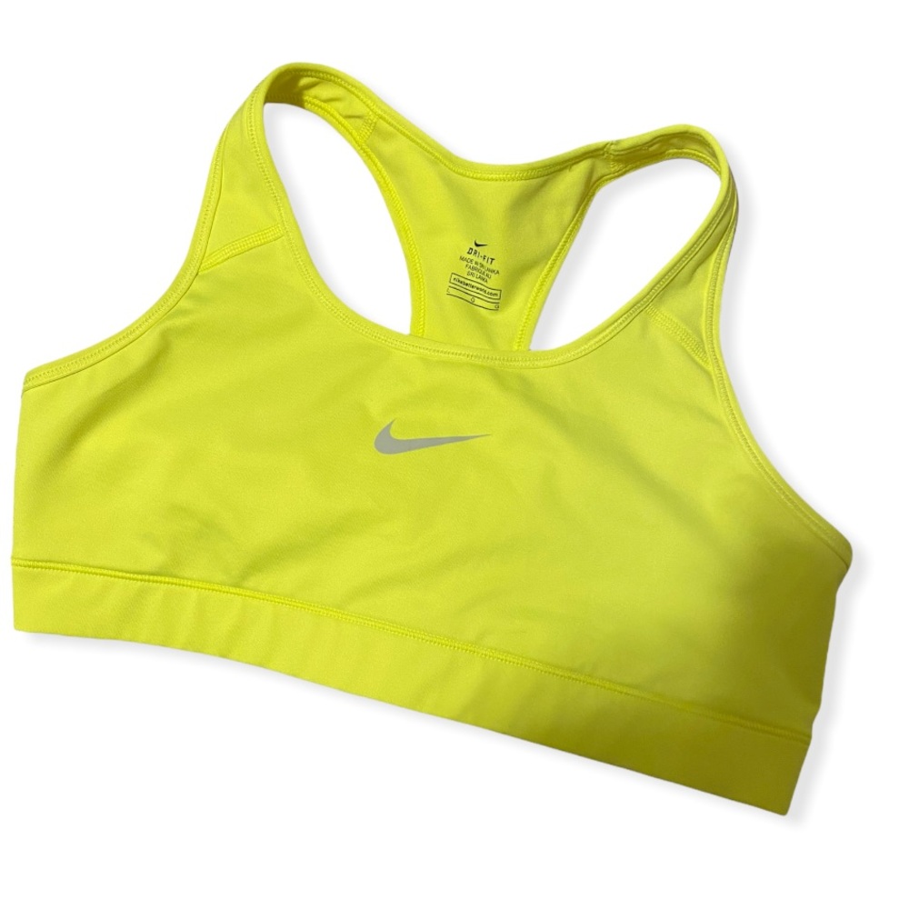 Neon Nike sports bra
